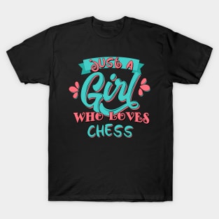 Just A Girl Who Loves Chess Gift product T-Shirt